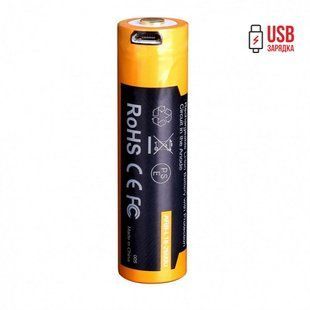 Аккумулятор 18650 Fenix (2600 mAh) micro usb зарядка ARB-L18-2600U фото
