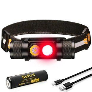 Тактический налобный фонарь Sofirn H25LR с красным светом 660лм 1816092163 фото