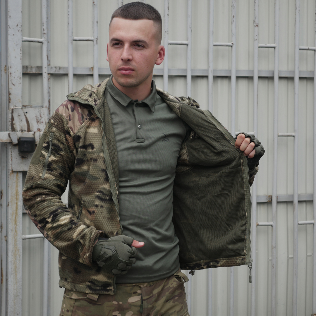 Флісова кофта мультикам Kiborg Jacket Grid Fleece, фото 8