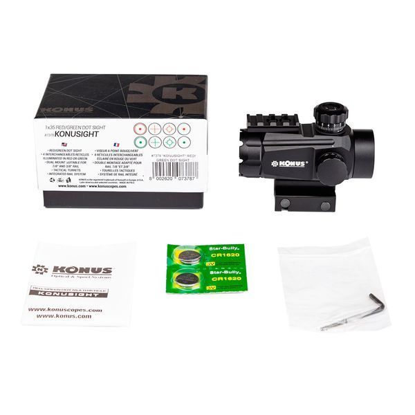 Прицел коллиматорный Konusight Red/Green Dot 80016 фото