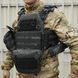 Сумка-напашник M Kiborg с баллистическим пакетом 1 класс защиты Militex GU Сordura Black Multicam 2036-ЧМ фото 7