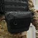 Сумка-напашник M Kiborg с баллистическим пакетом 1 класс защиты Militex GU Сordura Black Multicam 2036-ЧМ фото 8