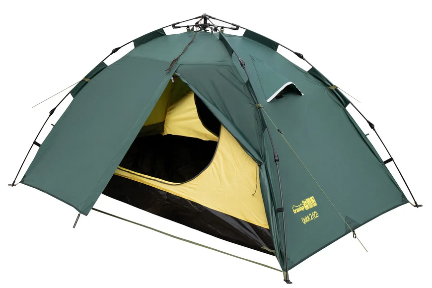 Двухместная тактическая палатка Tramp Quick 2 v2 - Зеленая (130 х 210 см) UTRT-096 фото