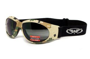 Окуляри захисні з ущільнювачем Global Vision Eliminator Camo Pixel (gray), сірі в камуфльованій оправі GV-ELIMCD-GR фото