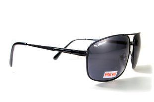 Окуляри поляризаційні BluWater Navigator-2 Polarized (gray), чорні в металевій оправі 4НАВИ2-ЧМ20П фото