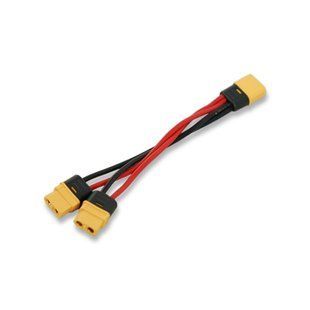 Переходник коннектора ToolkitRC с T plug на XT60 Адаптер для подключения аккумулятора "Переходник ToolkitRC XT60 male на 2 XT60 female GoPr_00009 фото