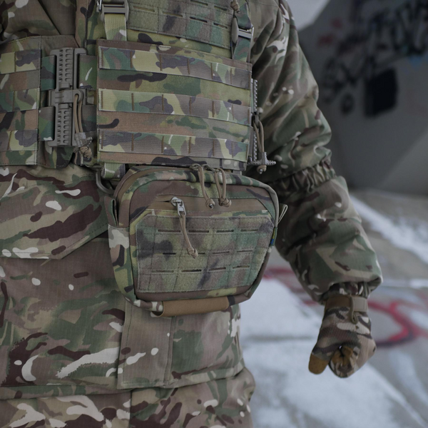 Сумка-напашник M Kiborg с баллистическим пакетом 2 класс защиты PE Militex GU Сordura Multicam 4088-М фото