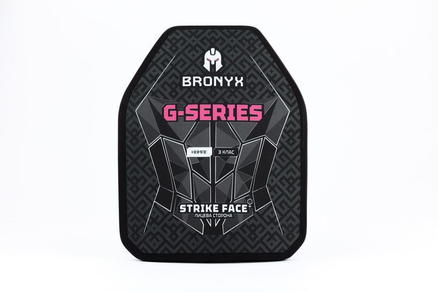 Бронеплити BRONYX G-Series (передня та задня) 3 клас захисту ДСТУ НВМПЕ Shooter's Cut (L/28x32) BRO-AP3G-L-D-KIT фото