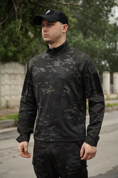 Тактическая рубашка УБАКС UA (CoolPass) с длинным рукавом Black Multicam-S  2234-S фото