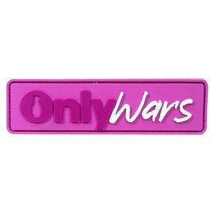 Патч "ONLYWARS" рожевий &mdash; ПВХ PATCH-028 фото
