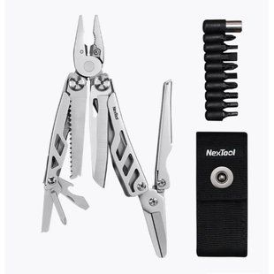 Мультитул NexTool Flagship Pro (Max), нержавеющая сталь, 14 функций, с набором бит NE20310A фото
