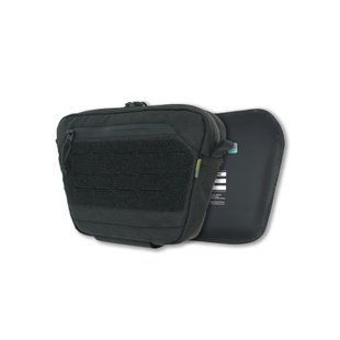 Сумка-напашник M Kiborg с баллистическим пакетом 2 класс защиты PE Militex GU Сordura Black 4088-Ч фото
