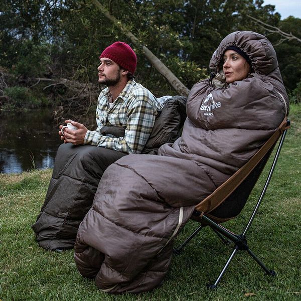 Спальник з капюшоном Naturehike U350 NH20MSD07, (1&deg;C), лівий, коричневий 6927595767221-L фото