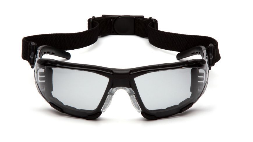 Окуляри захисні з ущільнювачем Pyramex Fyxate (light gray) H2MAX Anti-Fog, світло-сірі напівтемні PM-FYX-LG1M фото