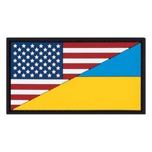ПВХ Флаг Укр/Сша цветной BE-039 фото