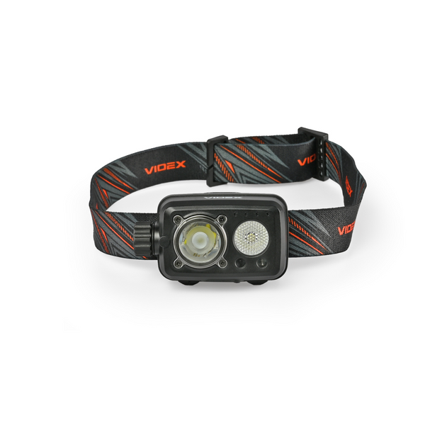 Налобний ліхтар VIDEX VLF-H189 (600 Лм, 5000K, сенсор, Li-Pol 1800 мА&middot;г, USB-C, IP55) VLF-H189 фото