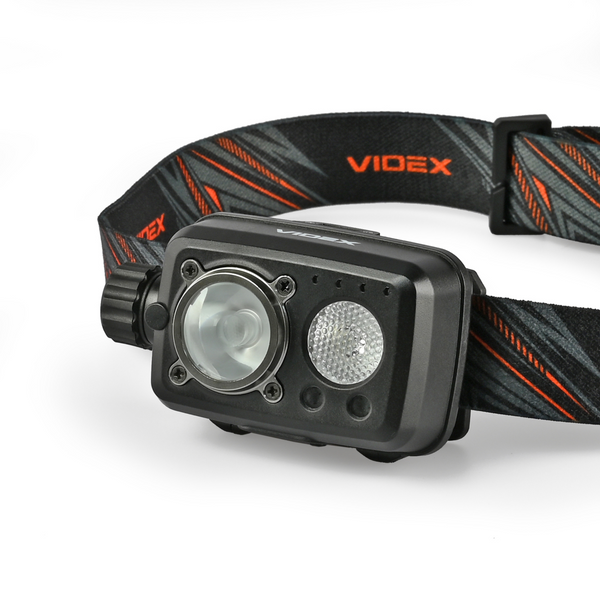 Налобний ліхтар VIDEX VLF-H189 (600 Лм, 5000K, сенсор, Li-Pol 1800 мА&middot;г, USB-C, IP55) VLF-H189 фото