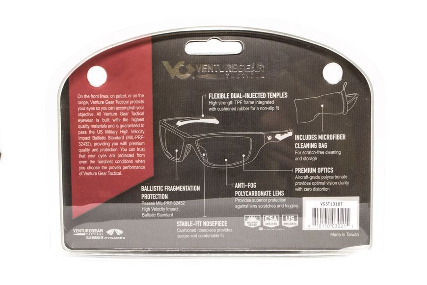 Захисні окуляри Venture Gear Tactical Howitzer Black (forest gray) Anti-Fog, чорно-зелені в чорній оправі VG-HOWIBK-FGR1 фото