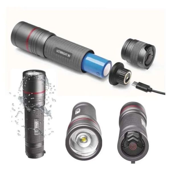 Фонарь аккумуляторный Emos P3190 Ultibright 90 1200 Lm 5000 mAh металл фокус P3190 фото