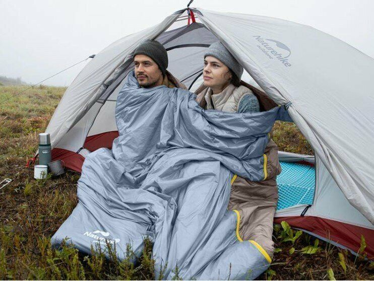 Спальник сверхлегкий Naturehike Summer LW180 NH21MSD09 правый, (15&deg;C), p-p XL, коричневый 6927595777985-R фото