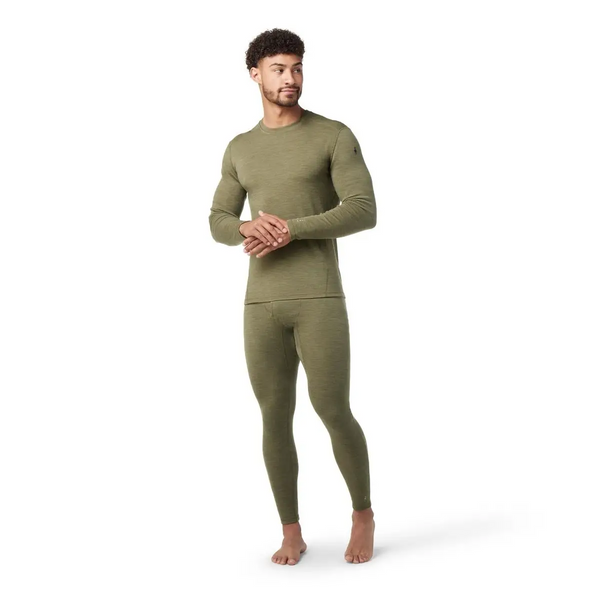 Термокофта чоловіча Smartwool Merino 250 Baselayer Crew Boxed олива 196246019699 фото