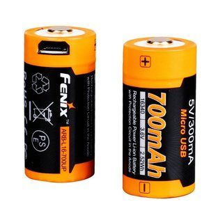 Аккумулятор 16340 Fenix 700 UP mAh Li-ion micro usb зарядка ARB-L16-700UP фото
