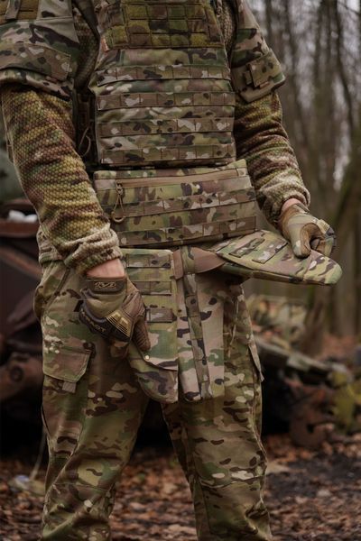 Потрійний захист паху/напашник з балістичним захистом 2 клас Militex cordura USA Мультикам 17005-2-К фото