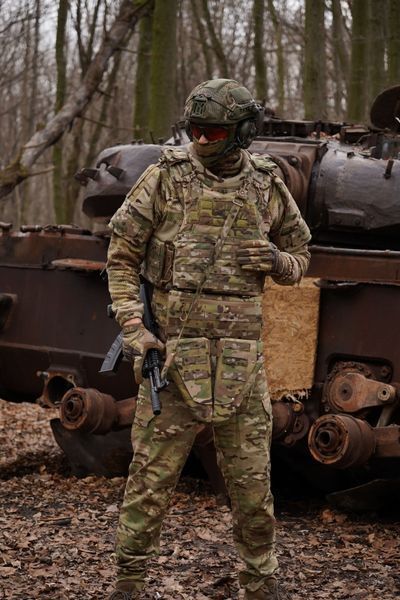 Потрійний захист паху/напашник з балістичним захистом 2 клас Militex cordura USA Мультикам 17005-2-К фото