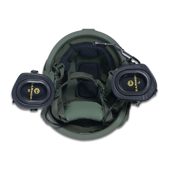 Тактичні навушники EARMOR M32Н PLUS Олива 7134-О фото