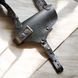 Кожаная оперативная кобура под Glock 17| с клипсой| чёрная GL17016 фото 2