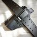 Кожаная оперативная кобура под Glock 17| с клипсой| чёрная GL17016 фото 4