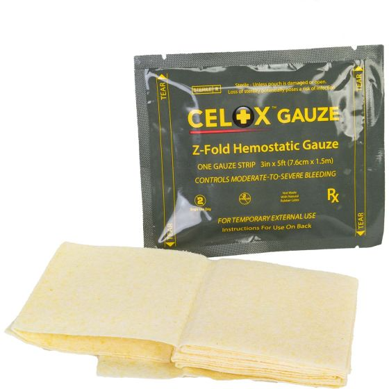 Гемостатический стиральный бинт Z-Fold Celox Gauze (1,5 м) НФ-00001923 фото