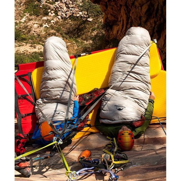 Спальник з натуральним пухом Naturehike Snowbird NH20YD001,p-р L, коричневий 560 г 6927595761298 фото
