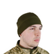 Шапка олива Polartec 1125 фото 2