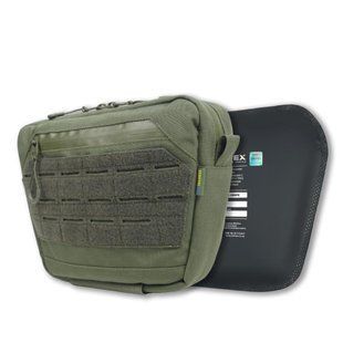 Сумка-напашник XL Kiborg с баллистической защитой 2 класс Militex Хаки 82003-2-К фото