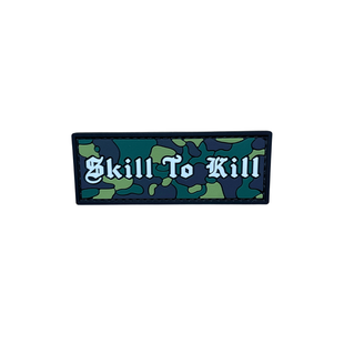 ПВХ патч "SKILL TO KILL" mini green PATCH-HUB-422 фото