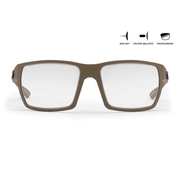 Захисні окуляри Gatorz Marauder Photochromic ANSI Z87.1 Mil-Spec Ballistic, Tan Cerakote - GZ-12-305 57-015-71 фото