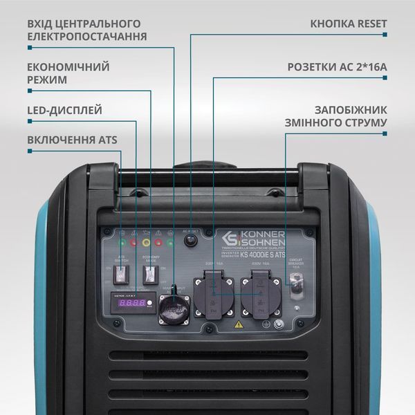 Інверторний генератор KS 4000iE S ATS 4260405365784 фото