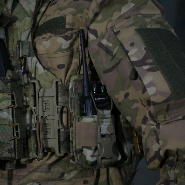Усиленный подсумок под рацию Militex Cordura original USA Мультикам с NIR-пропиткой 2316-0101-00 фото