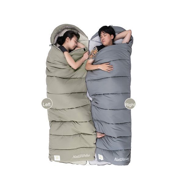 Спальний мішок з капюшоном Naturehike M300 NH20MSD02, зелений, лівий 6975641886686 фото