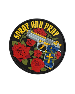 ПВХ патч &laquo;SPRAY AND PRAY&raquo; круглий PATCH-HUB-0368 фото