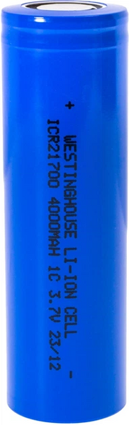 Акумулятор Westinghouse ICR21700 4000 mAh 3.7V Li-ion без плати захисту Flat Top ICR21700-4000 фото