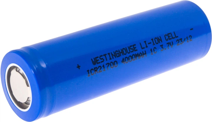 Акумулятор Westinghouse ICR21700 4000 mAh 3.7V Li-ion без плати захисту Flat Top ICR21700-4000 фото