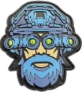 ПВХ патч "BLUE TACTIC MAN" PATCH-0204 фото