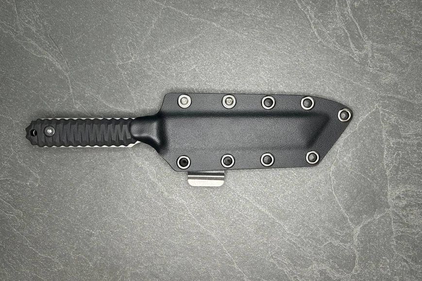 Тактичний ніж ЯМАТО Стоунвош American Tanto з фіксованим лезом та чохлом BBK-00406 фото
