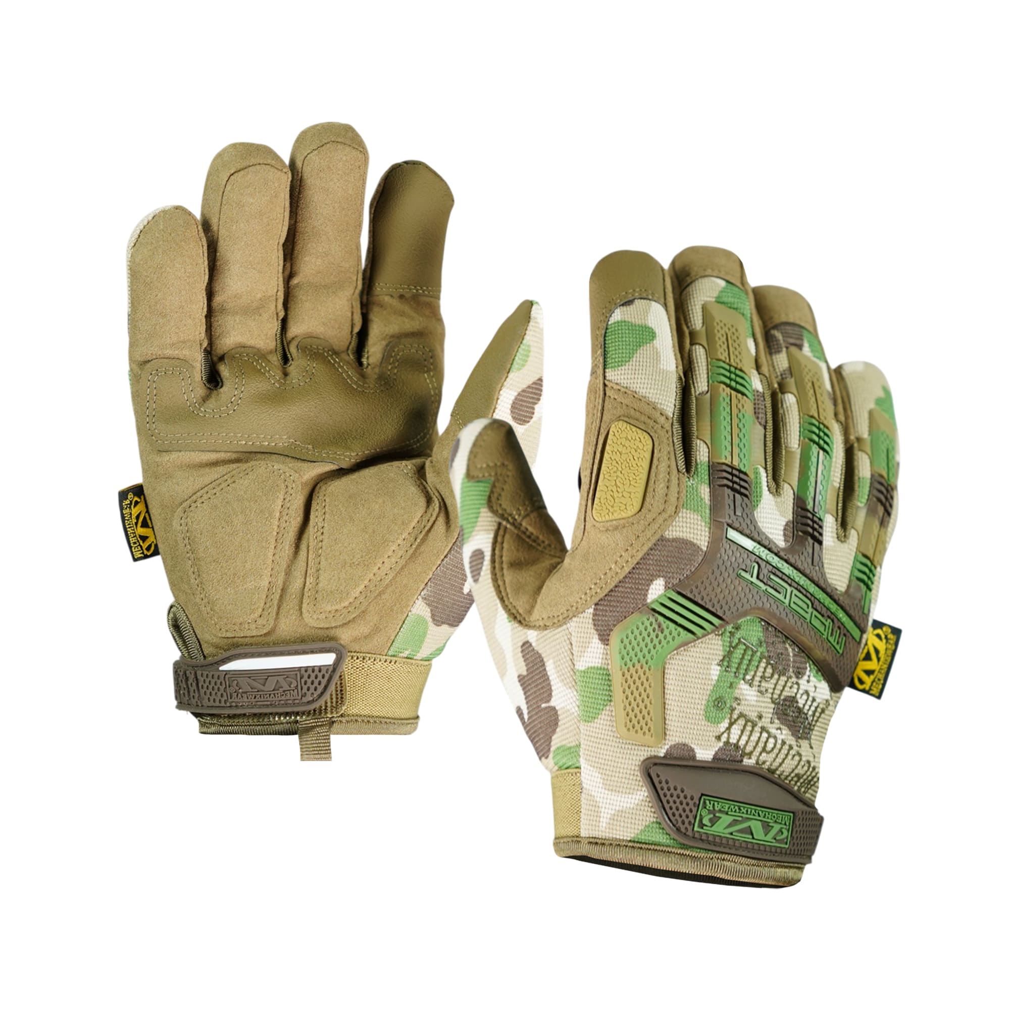 Зимові тактичні рукавички Mechanix M-Pact з утеплювачем Койот Мультикам-L