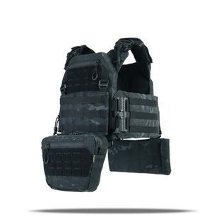 Комплект Плитонока Kiborg GU Gen.2 с двумя подсумками и защитой 1 класса Черный Мультикам 77000 фото