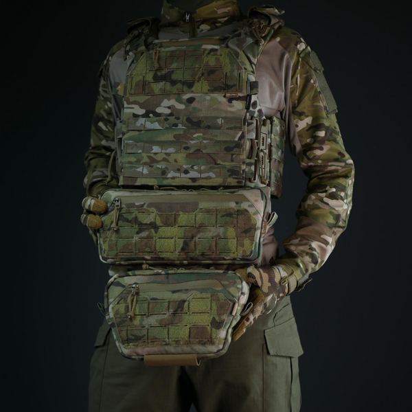 Комплект (захист живота + сумка) Militex Cordura original USA Мультикам розмір (L) 4105 фото