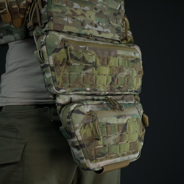 Комплект (захист живота + сумка) Militex Cordura original USA Мультикам розмір (L) 4105 фото