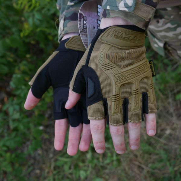 Безпалі рукавиці койот Mechanix MXK-2 1607-L фото